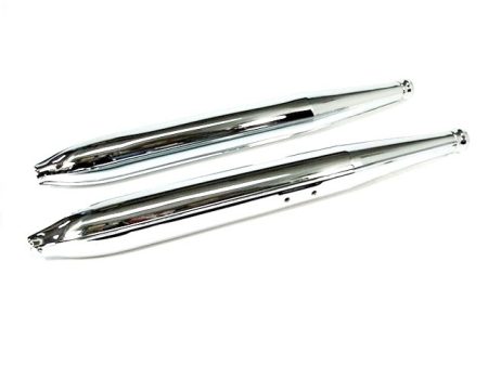 MUFFLER CHROME /PAIR/ JAWA 250