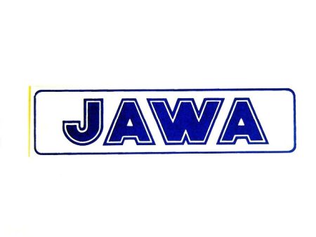 DECAL F. FUEL TANK JAWA /BLUE/