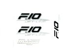 DECAL SET F10 /BLACK-SILVER/