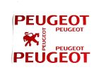 DECAL SET PEUGEOT /RED/