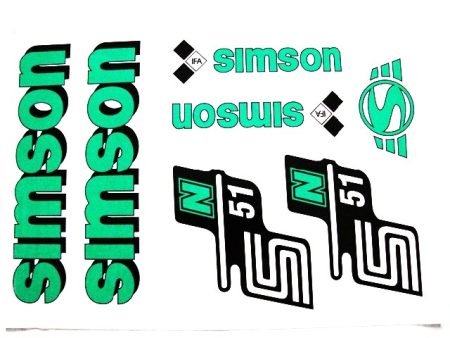 DECAL SET N51 /GREEN/