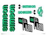 DECAL SET B51 /GREEN/