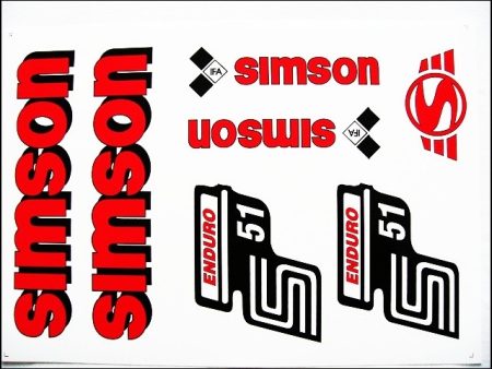 DECAL SET ENDURO /RED/