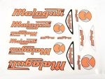 DECAL SET MALAGUTI /RED-SILVER/