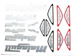 DECAL SET MALAGUTI /SILVER/