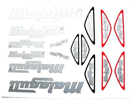 DECAL SET MALAGUTI /SILVER/