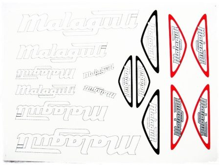 DECAL SET MALAGUTI /WHITE-SILVER/