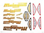 DECAL SET MALAGUTI /GOLD-SILVER/