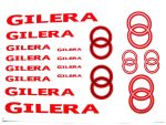 DECAL SET GILERA /RED-SILVER/