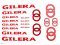 DECAL SET GILERA /RED-SILVER/