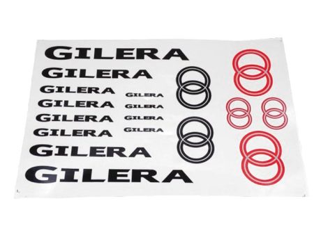 DECAL SET GILERA /BLACK-RED/