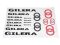 DECAL SET GILERA /BLACK-RED/