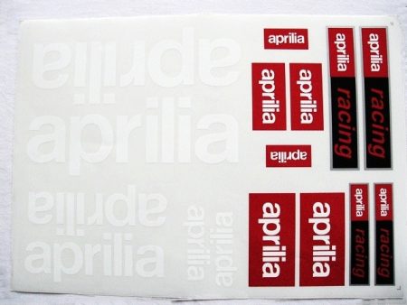 DECAL SET APRILIA /WHITE-RED/