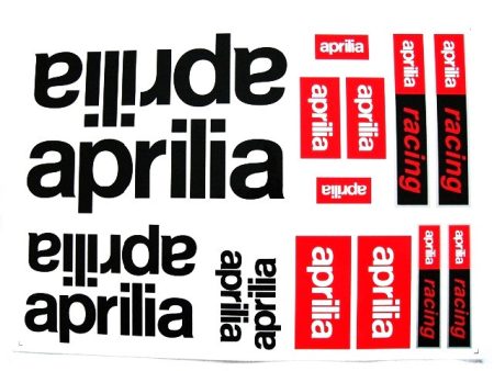 DECAL SET APRILIA /BLACK-RED/