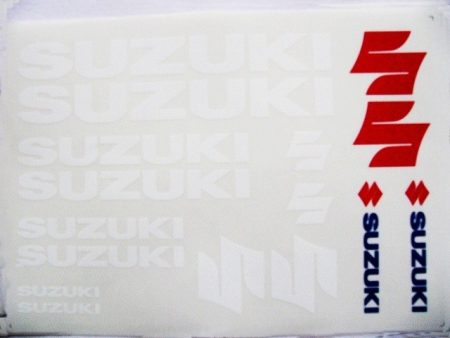 DECAL SET SUZUKI /WHITE/