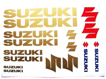 DECAL SET SUZUKI /GOLD/