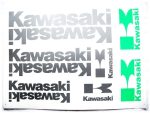 DECAL SET KAWASAKI /SILVER/