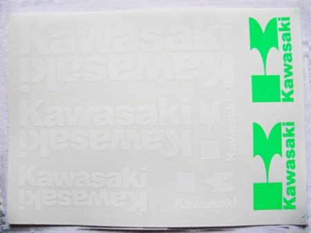 DECAL SET KAWASAKI /WHITE/