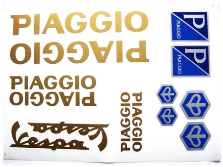 DECAL SET PIAGGIO /GOLD/