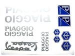 DECAL SET PIAGGIO /SILVER/