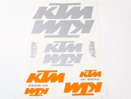 DECAL SET KTM /SILVER/