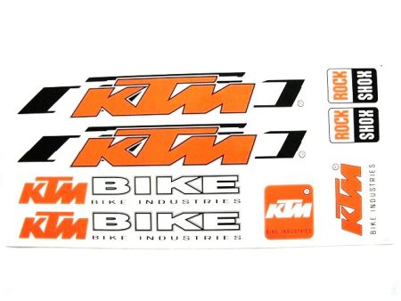 DECAL SET KTM /ORANGE/ SMALL