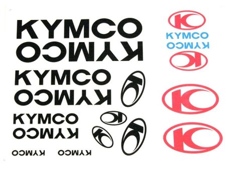 DECAL SET KYMCO /BLACK/