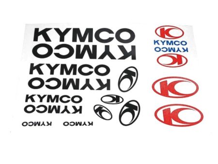 DECAL SET KYMCO /BLACK/