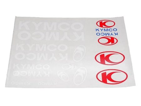 DECAL SET KYMCO /WHITE/