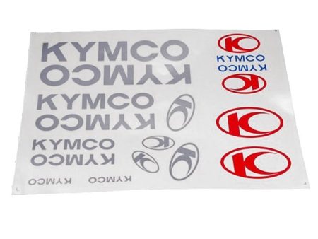 DECAL SET KYMCO /SILVER/