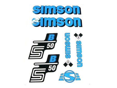 DECAL SET S50B /BLUE/