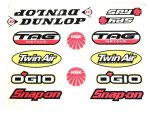 DECAL SET DUNLOP,TWINAIR,NGK