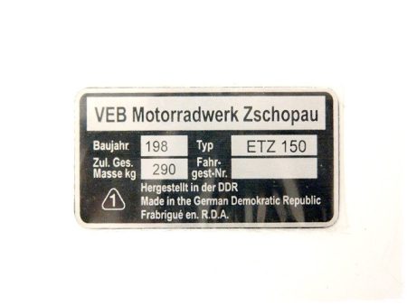 NAMEPLATE /ETZ150/