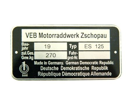 NAMEPLATE /ES125/