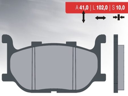 BRAKE PAD SET TDR,XJ,XV