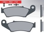 BRAKE PAD SET CR,CRE,XL