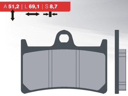 BRAKE PAD SET FZR,YZF,TDM