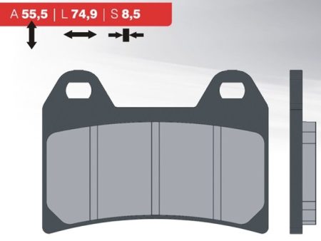 BRAKE PAD SET RS,RST,RSV