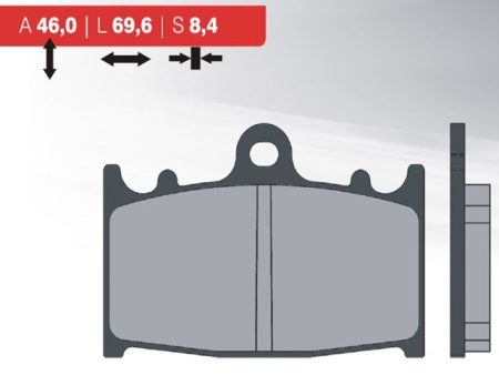 BRAKE PAD SET GSR,GSXR,SV