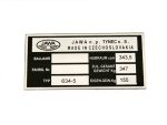 NAMEPLATE /634-5/