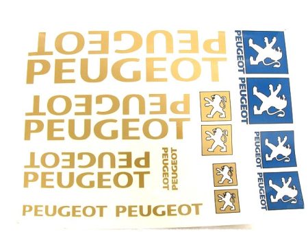 DECAL SET PEUGEOT BIG /GOLD/