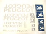 DECAL SET PEUGEOT BIG /SILVER/