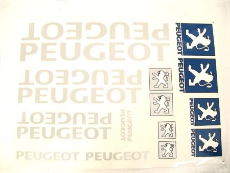 DECAL SET PEUGEOT BIG /SILVER/