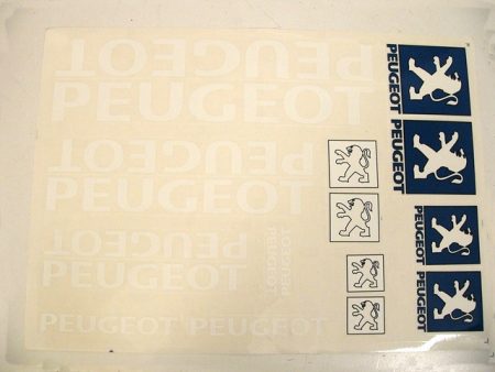 DECAL SET PEUGEOT BIG /WHITE/