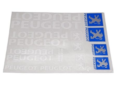 DECAL SET PEUGEOT BIG /WHITE/