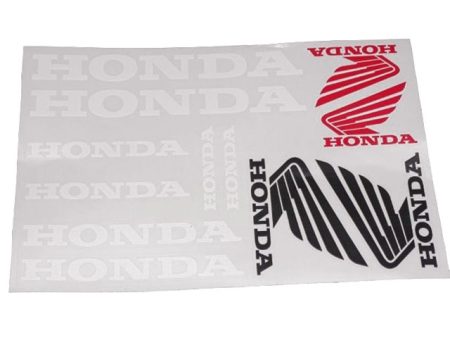 DECAL SET HONDA /WHITE/