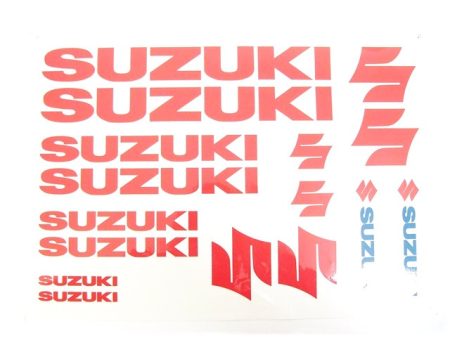 DECAL SET SUZUKI /RED/