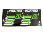 DECAL /GREEN/ PAIR ENDURO