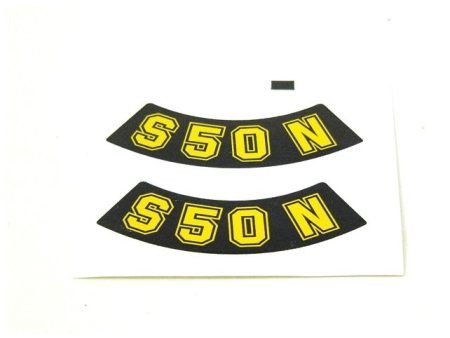 DECAL "N" PAIR /YELLOW/