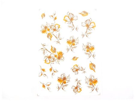 DECAL SET FLOWER ORANGE